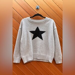 Gray and Black Star Sweater